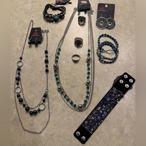 Set of 9 Jewelry Collection - Blue